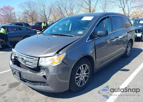 2011 Honda Odyssey Ex-L from USA, damaged, VIN 5FNRL5H68BB009036